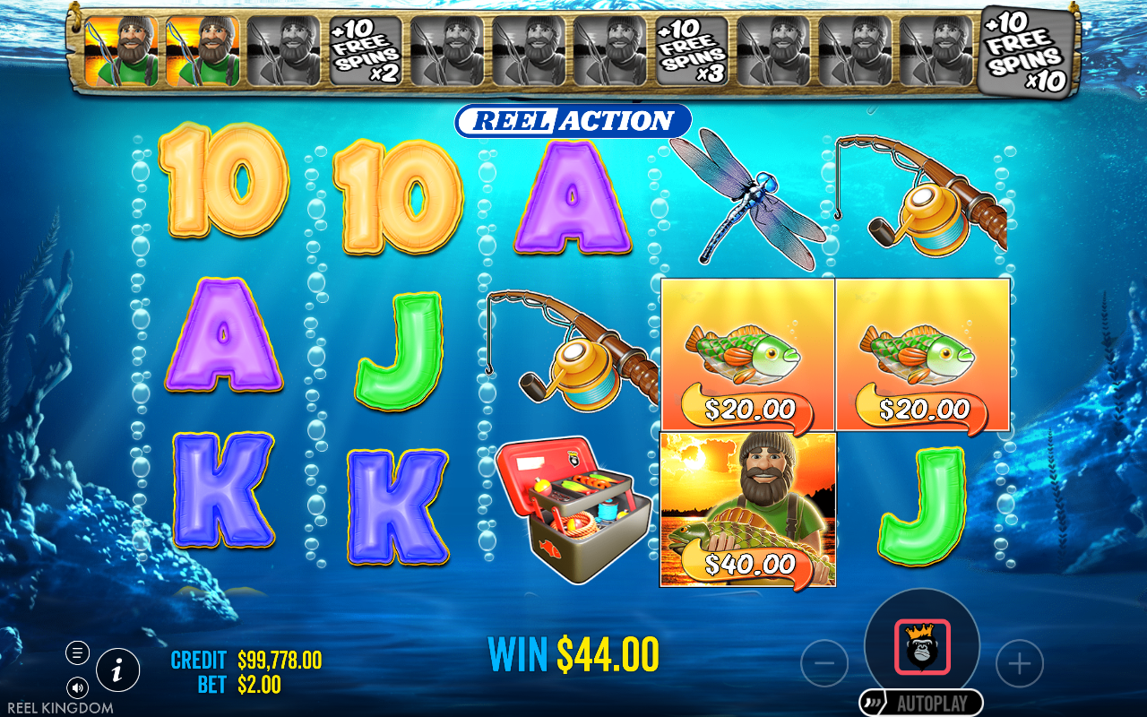Big Bass Bonanza: Reel Action bonus round