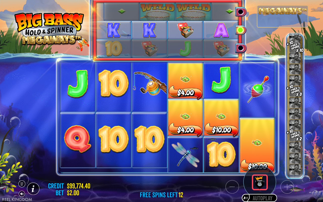 Big Bass Hold & Spinner Megaways bonus round