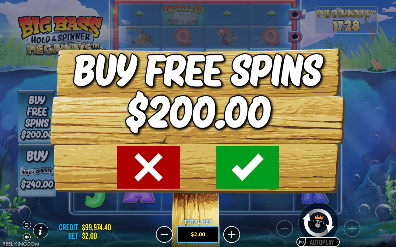 Big Bass Hold & Spinner Megaways bonus buy