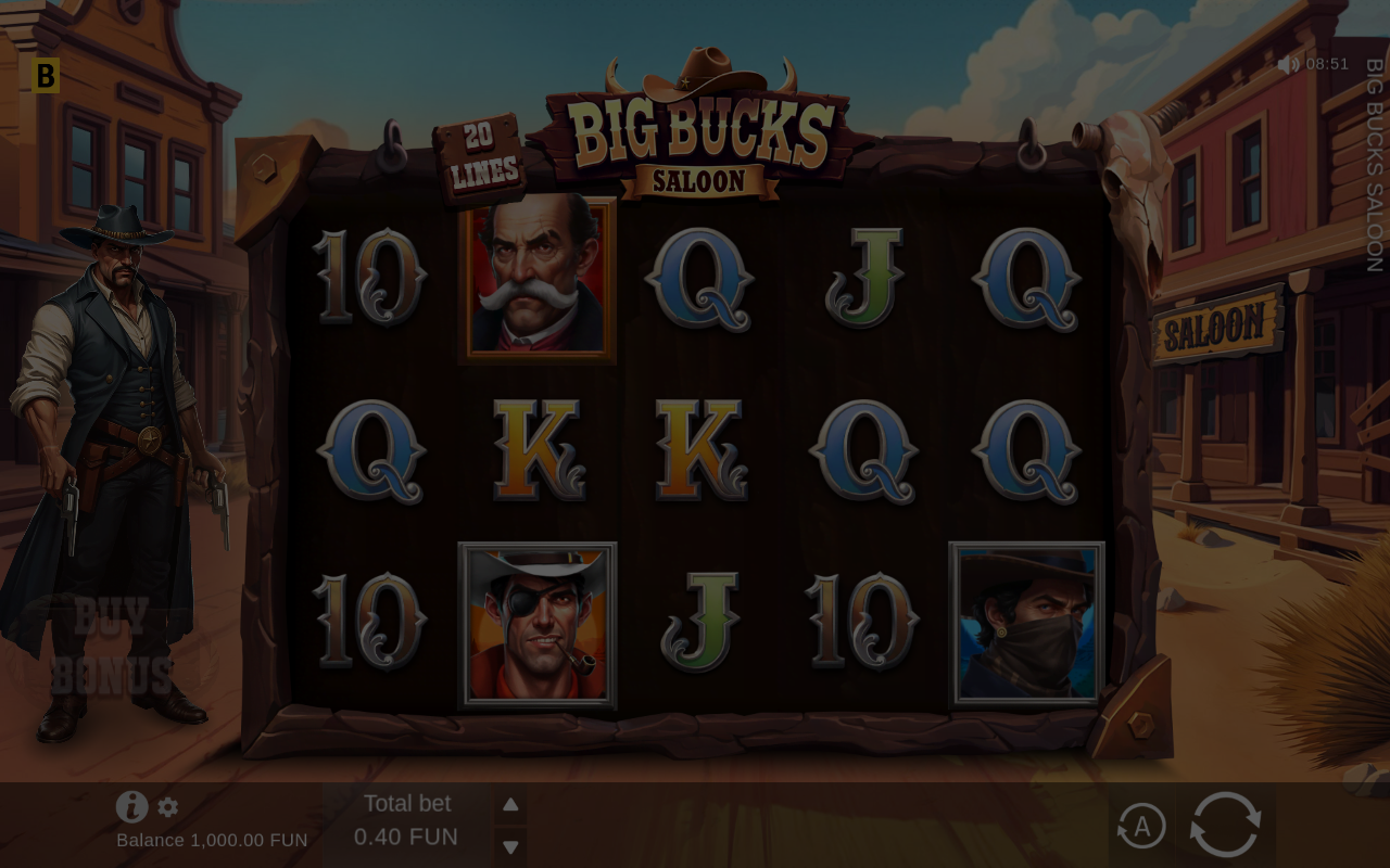 Big Bucks Saloon base game