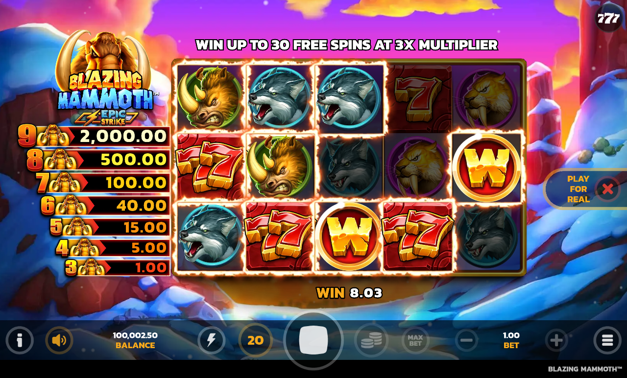Blazing Mammoth gameplay