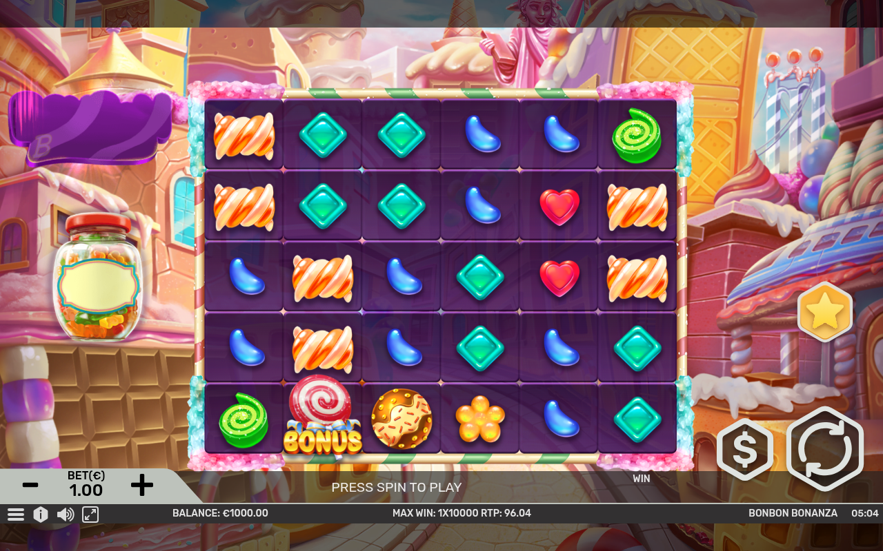 Bonbon Bonanza base game