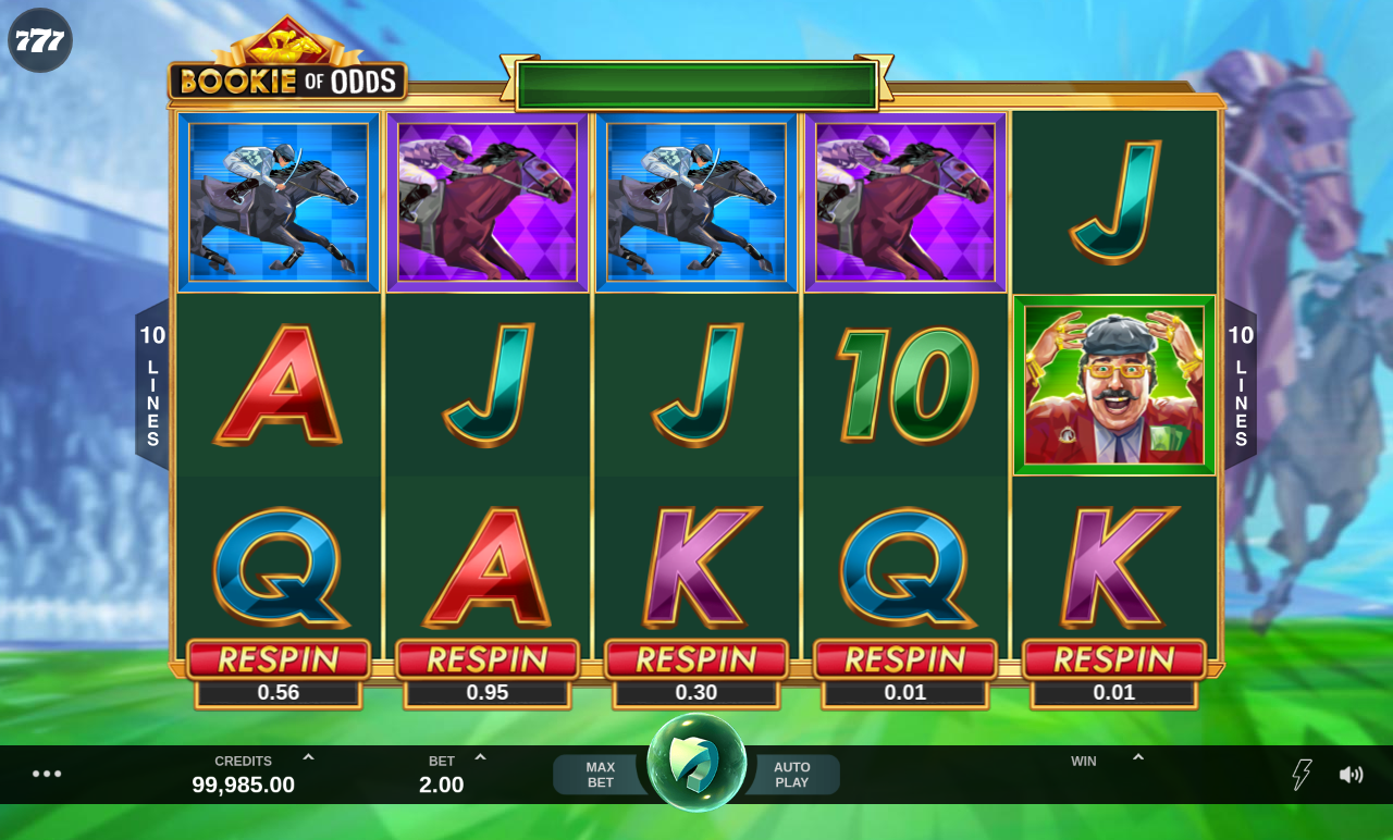Bookie of Odds respin costs