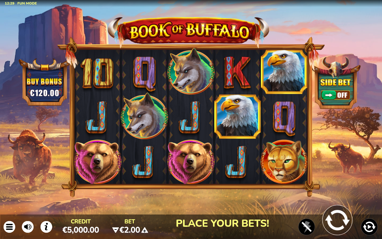 Book of Buffalo base game