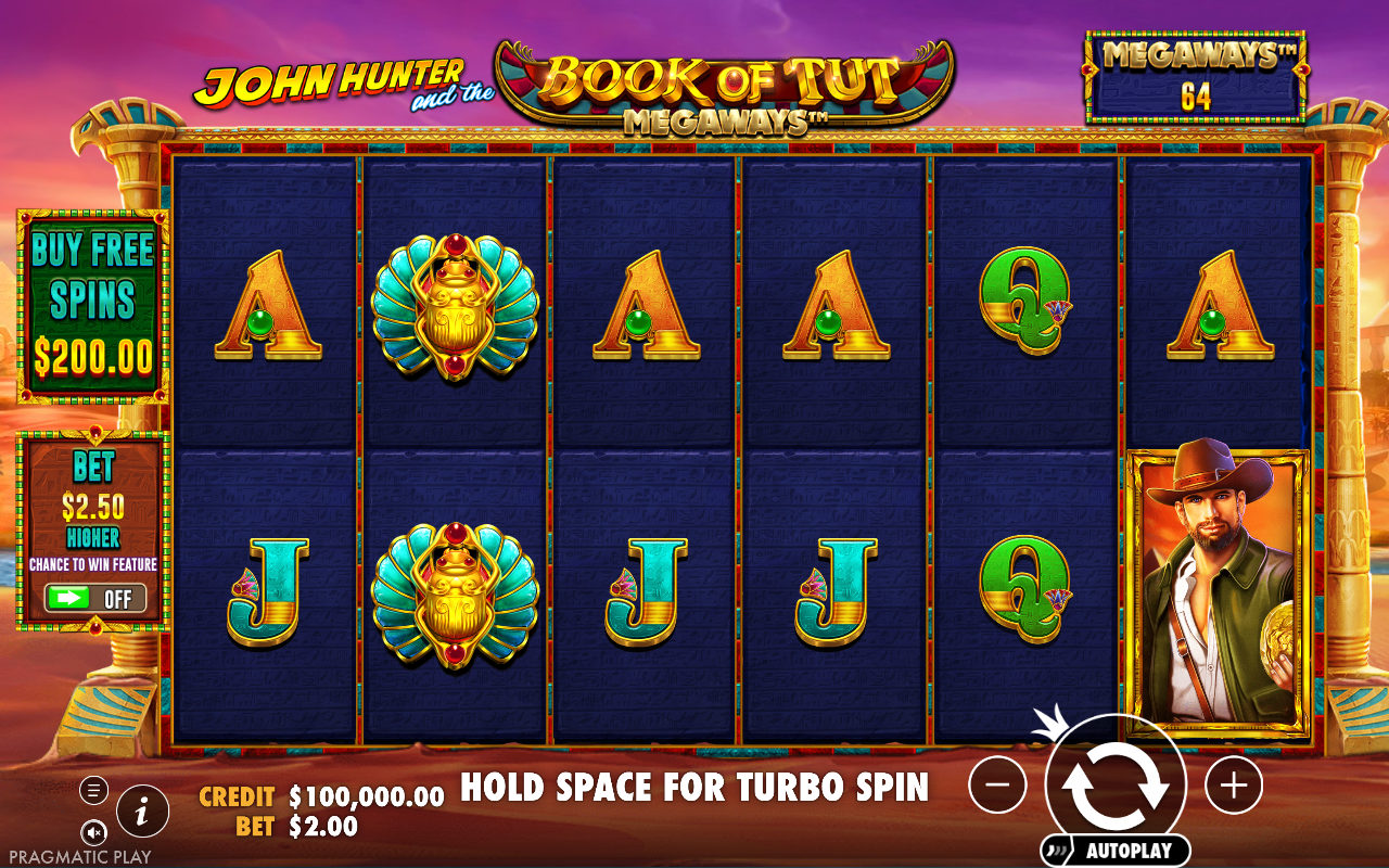 Book of Tut Megaways base game