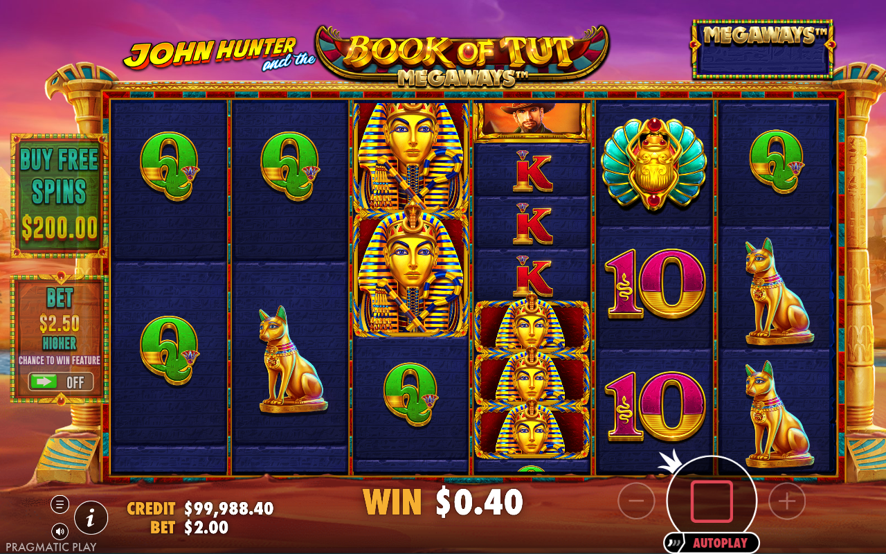 Book of Tut Megaways gameplay