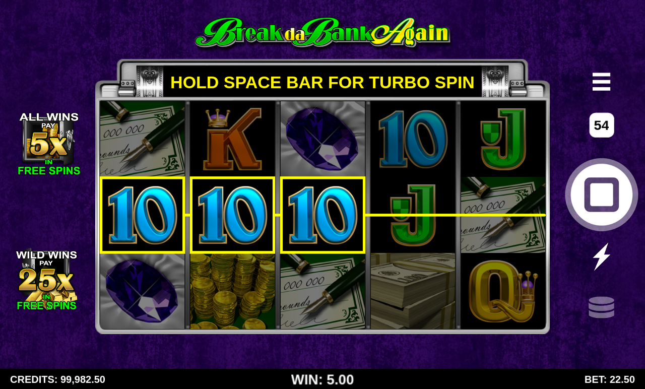 Break da Bank Again gameplay