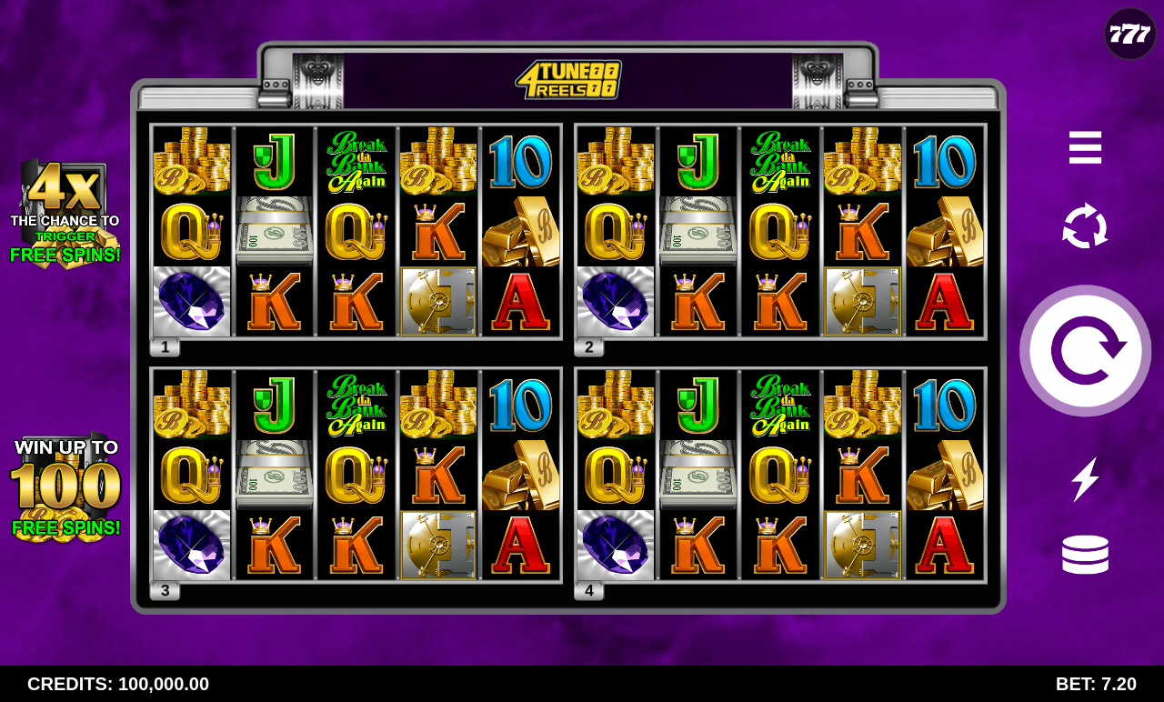 Break Da Bank Again 4Tune Reels base game