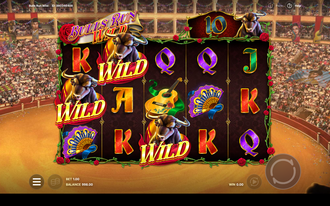 Bulls Run Wild gameplay