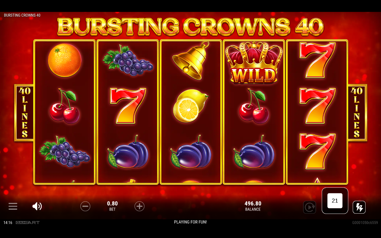 Bursting Crowns 40 gameplay