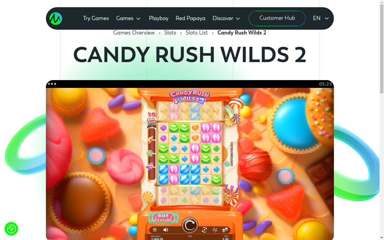 Candy Rush Wilds 2 base game