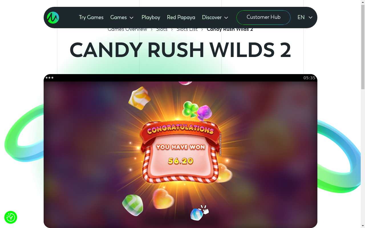 Candy Rush Wilds 2 gameplay