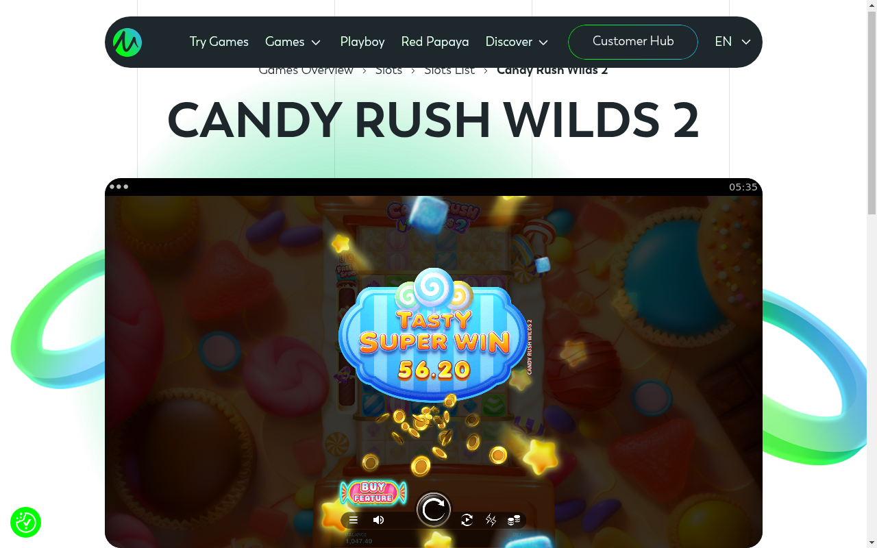 Candy Rush Wilds 2 gameplay