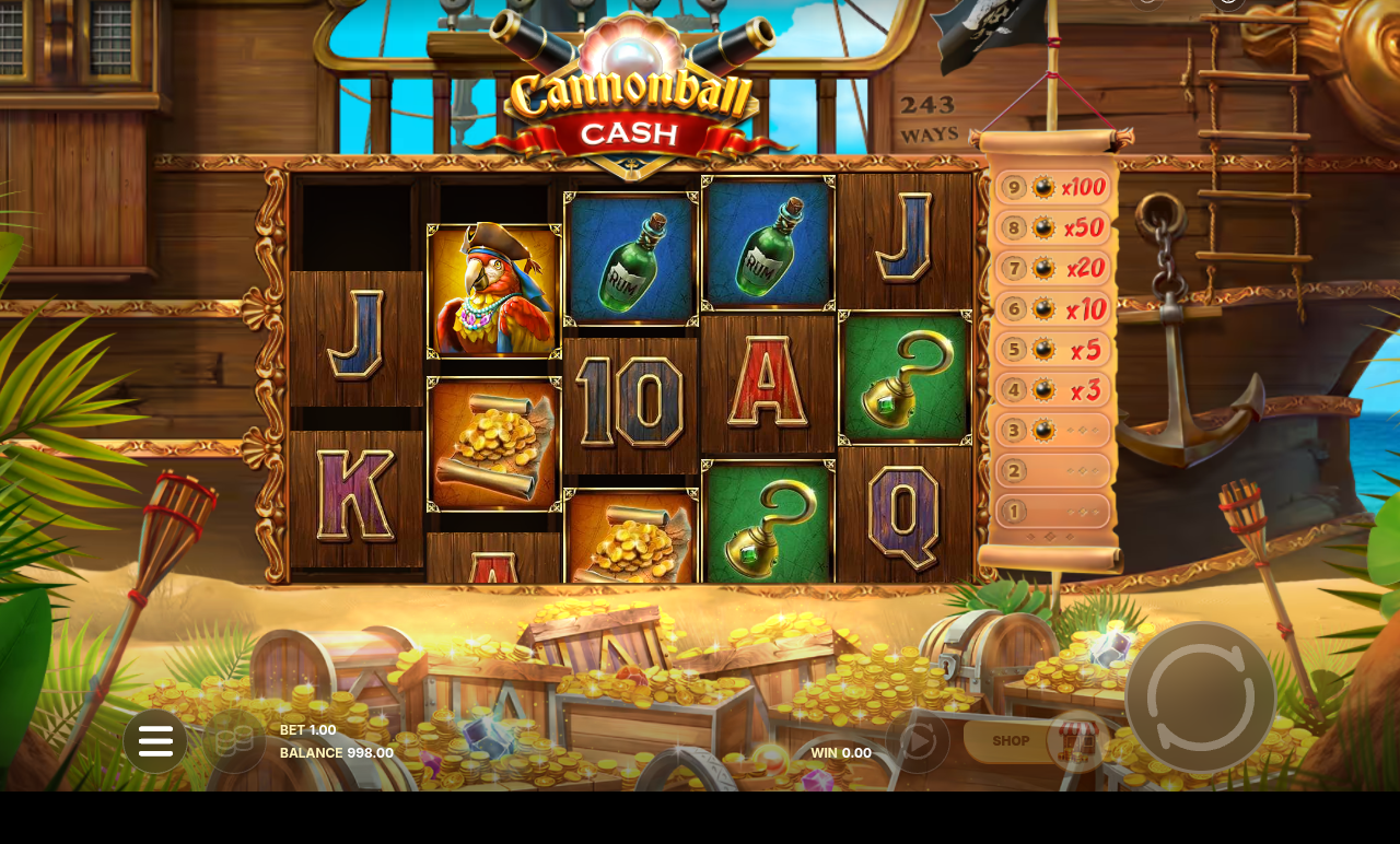 Cannonball Cash gameplay