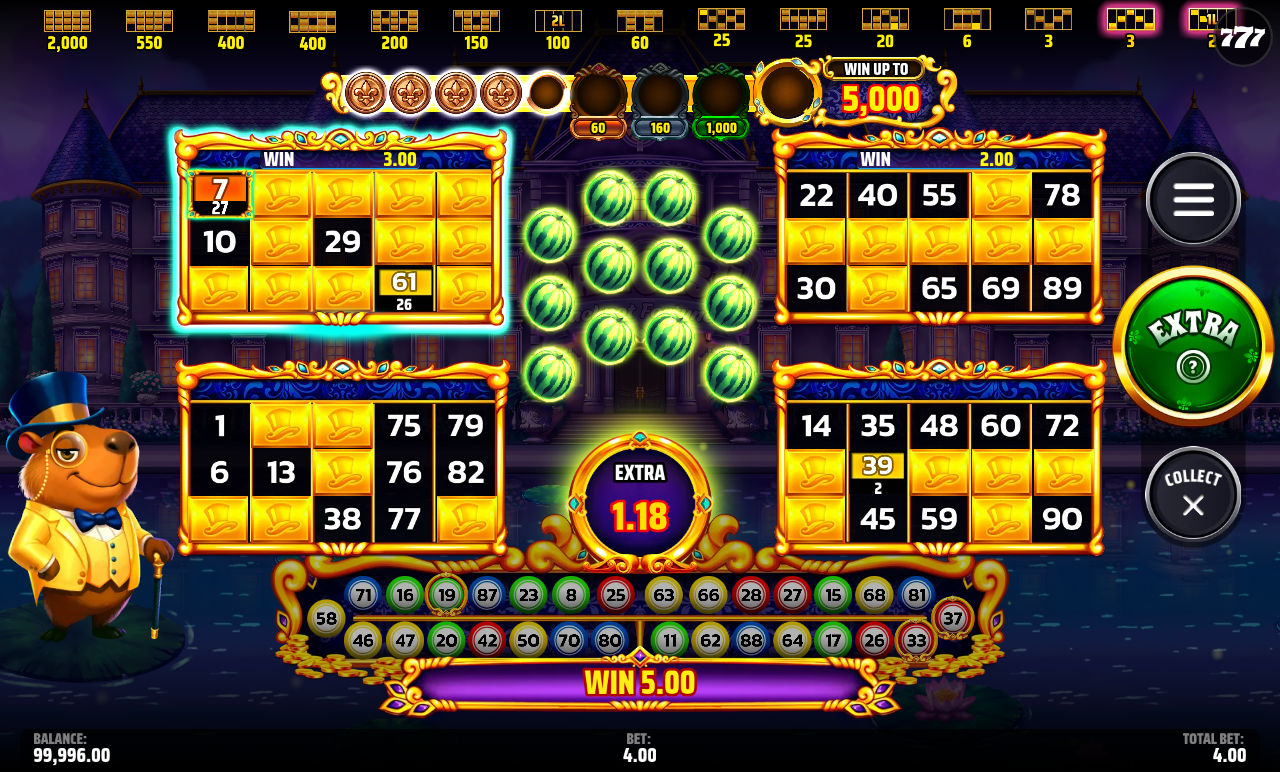 Capi Cash Jackpot Fortunes base game