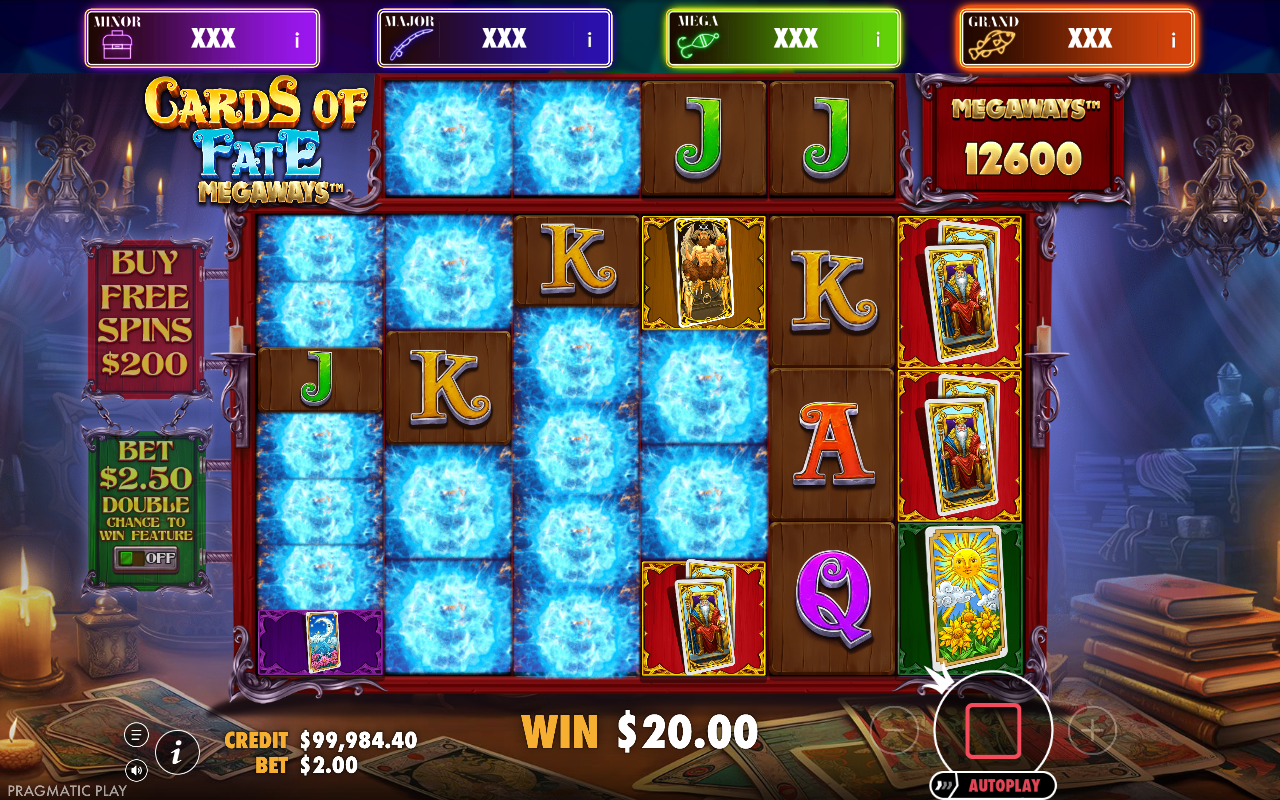Cards of Fate Megaways - Big Bass Jackpot Bonanza gameplay