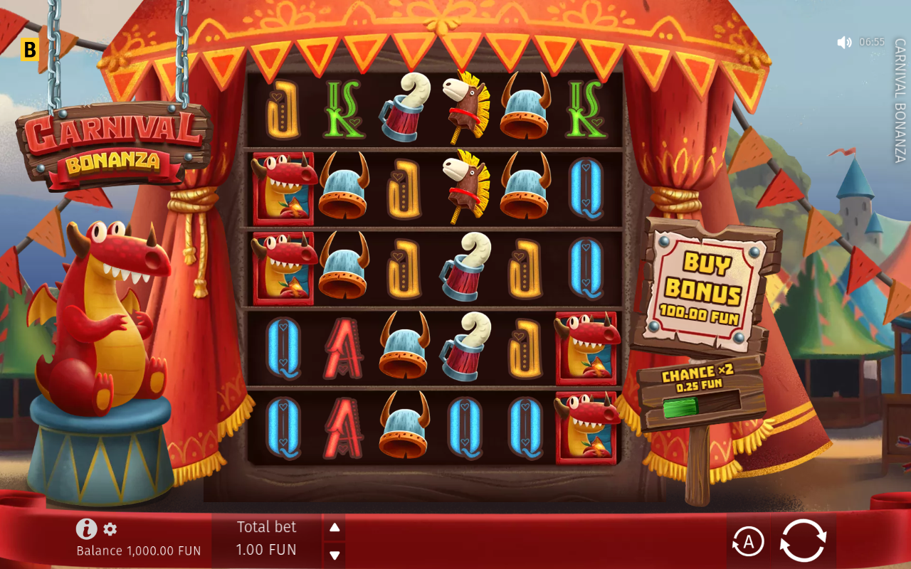 Carnival Bonanza base game