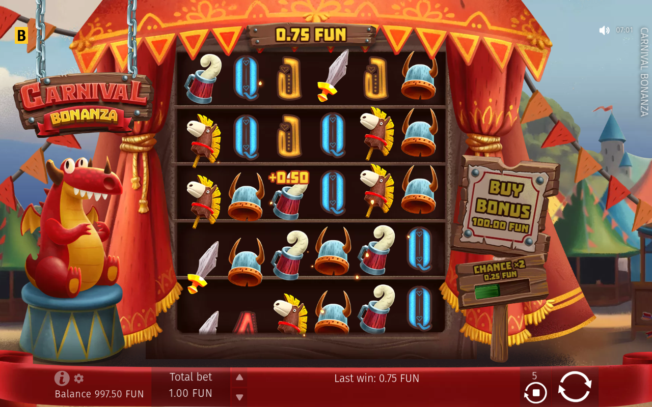 Carnival Bonanza gameplay