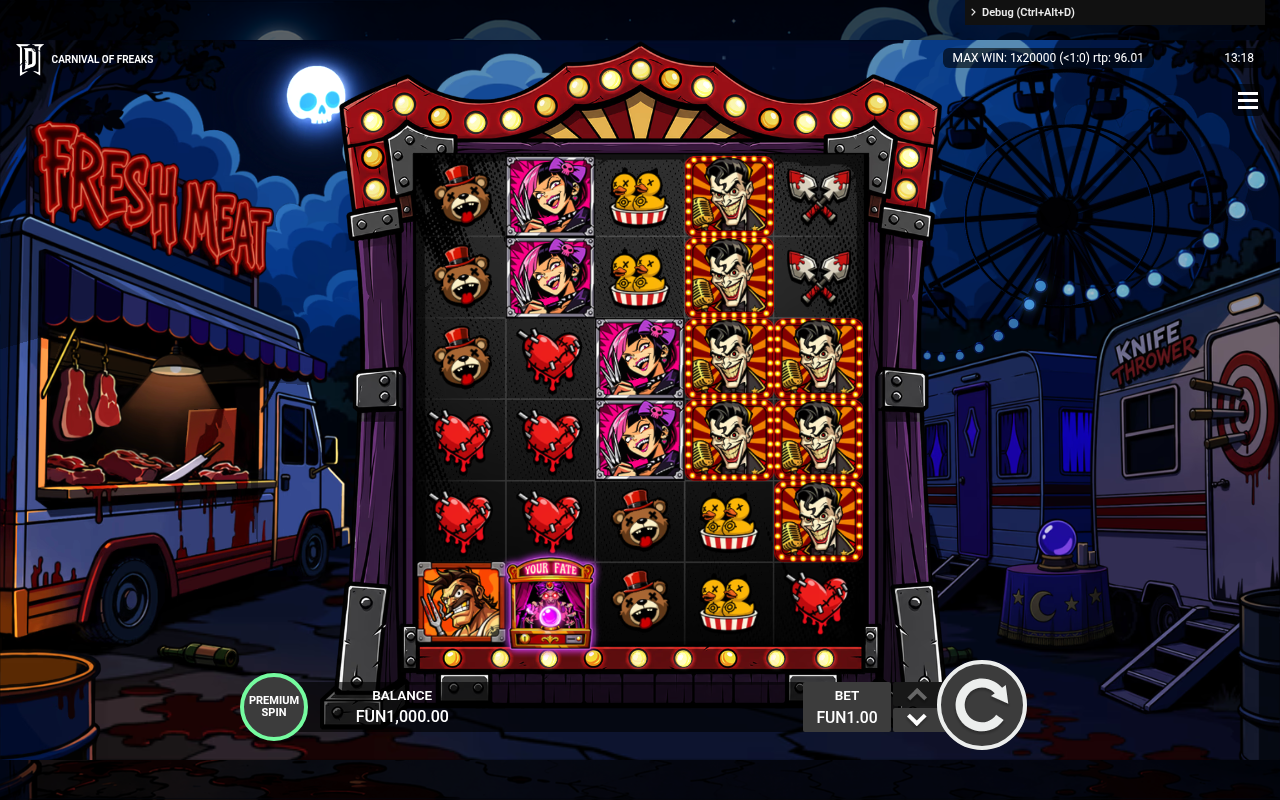 Carnival of Freaks base game