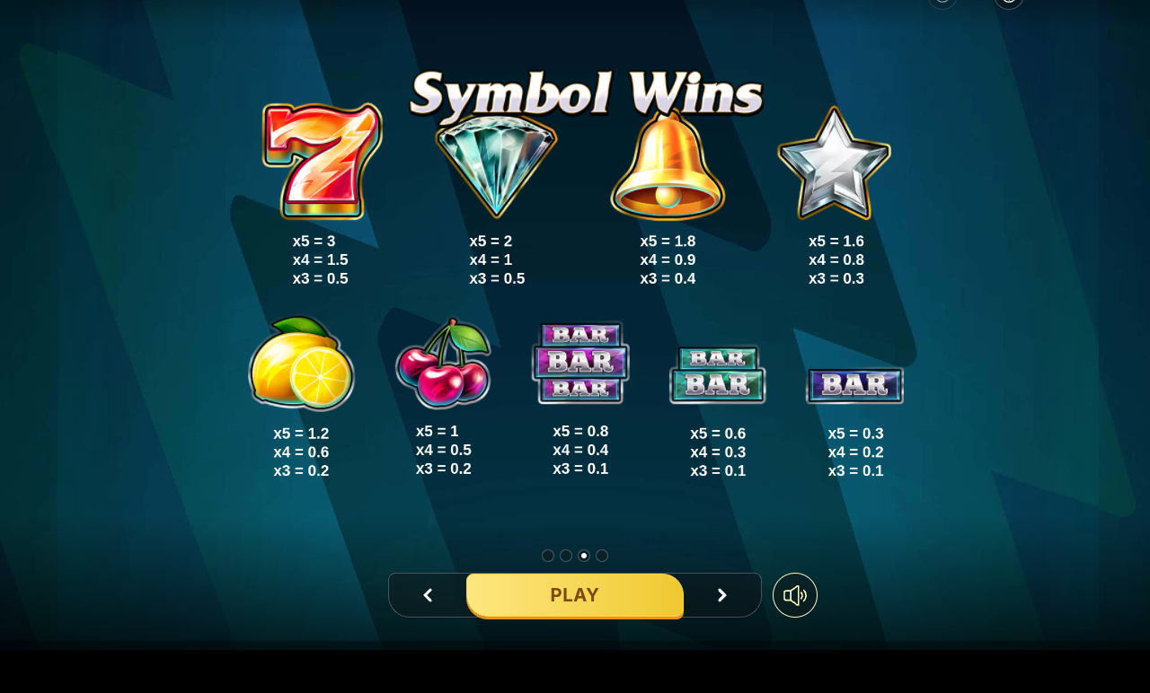 Cash Ultimate information screen