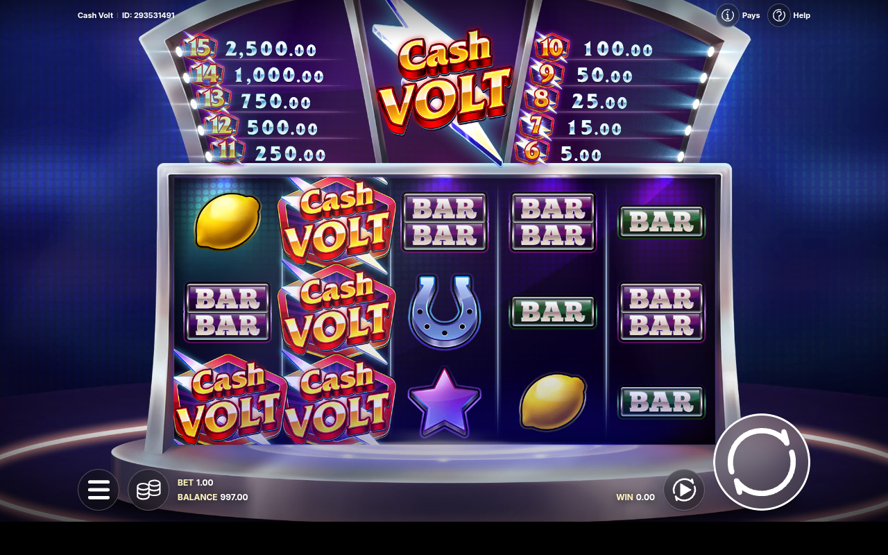 Cash Volt gameplay