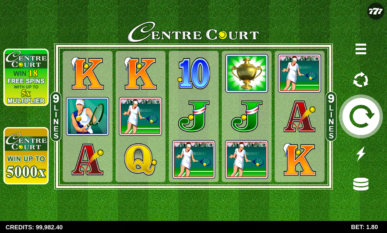 Centre Court free spins gameplay