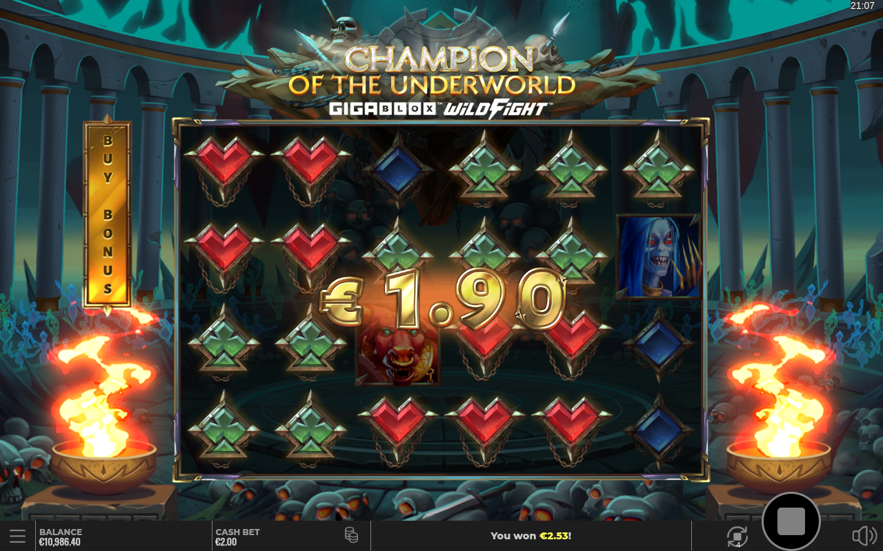 Champion of the Underworld GigaBlox Wild Fight gameplay