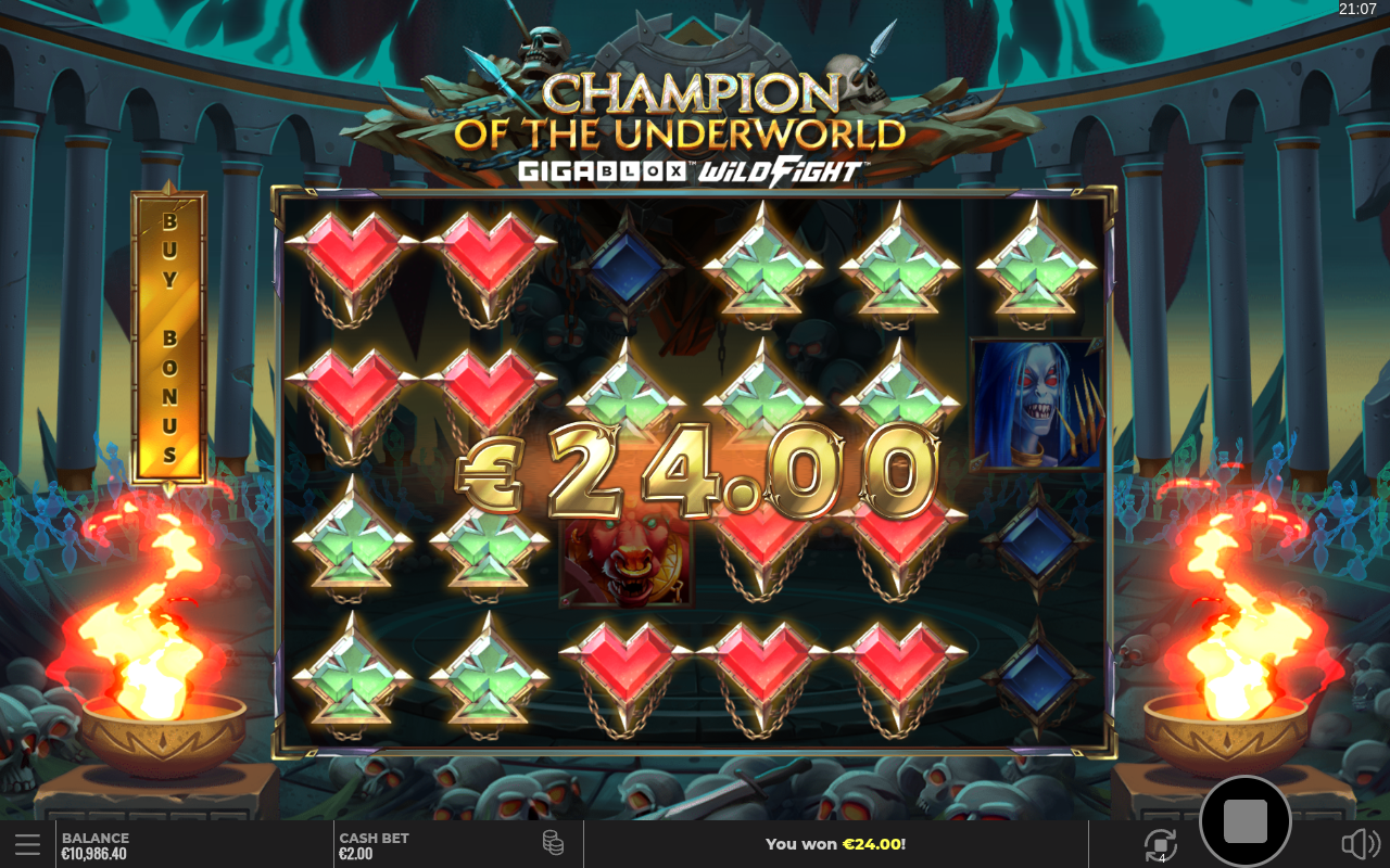 Champion of the Underworld GigaBlox Wild Fight gameplay