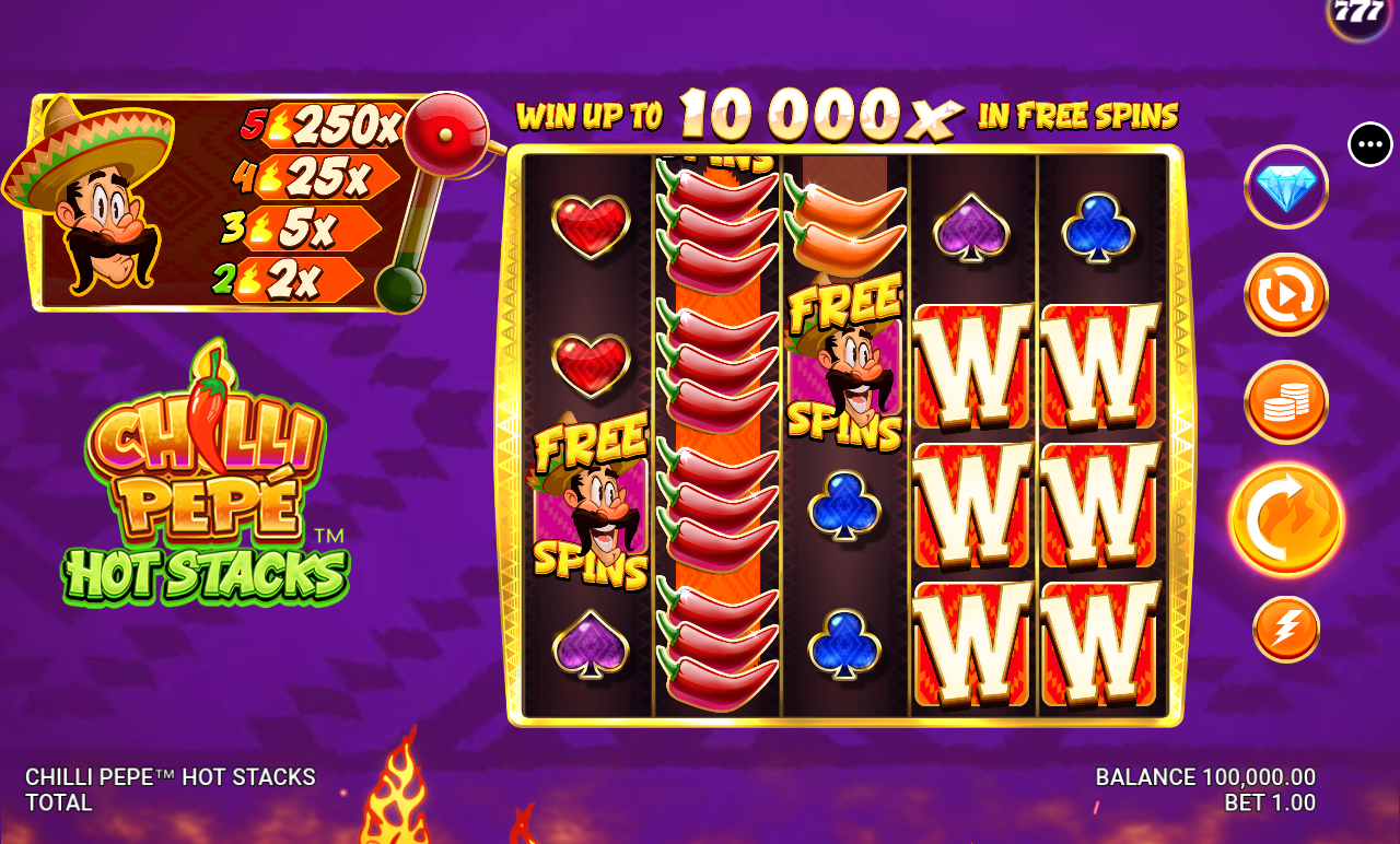 Chilli Pepe Hot Stacks base game