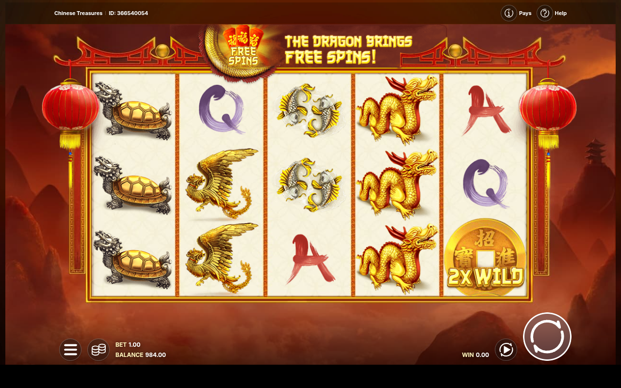 Chinese Treasures gameplay