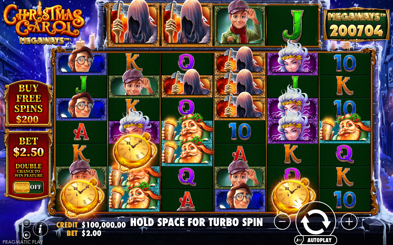 Christmas Carol Megaways base game