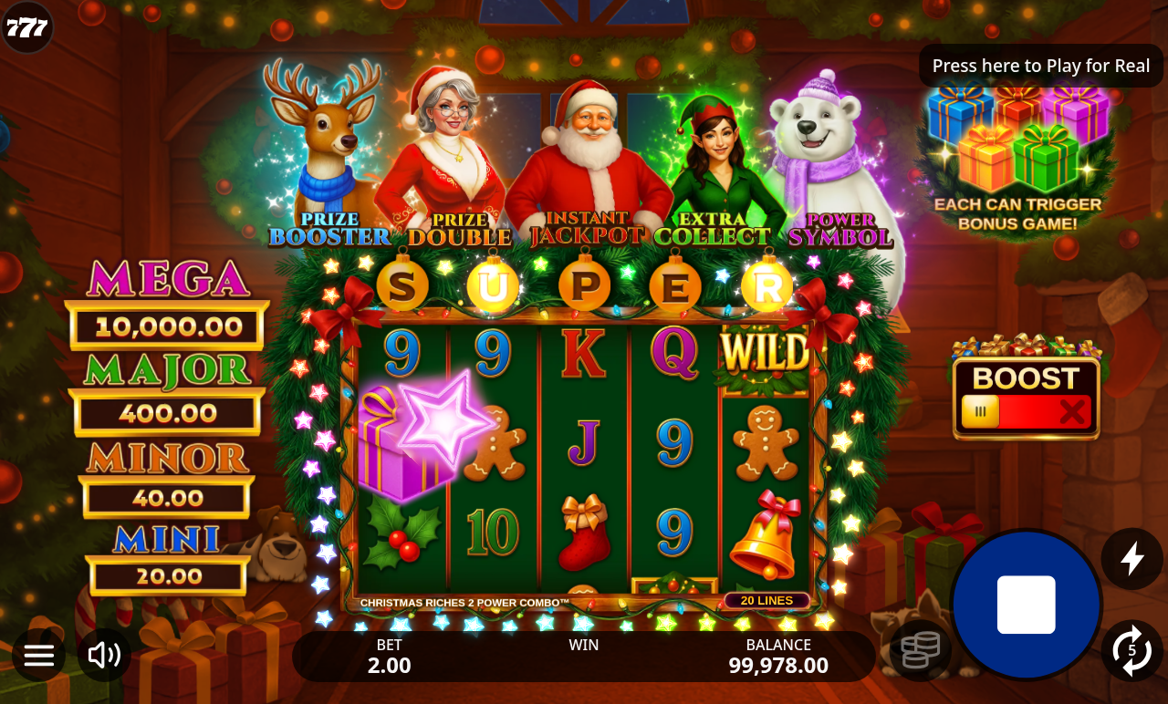 Christmas Riches 2 Power Combo gameplay
