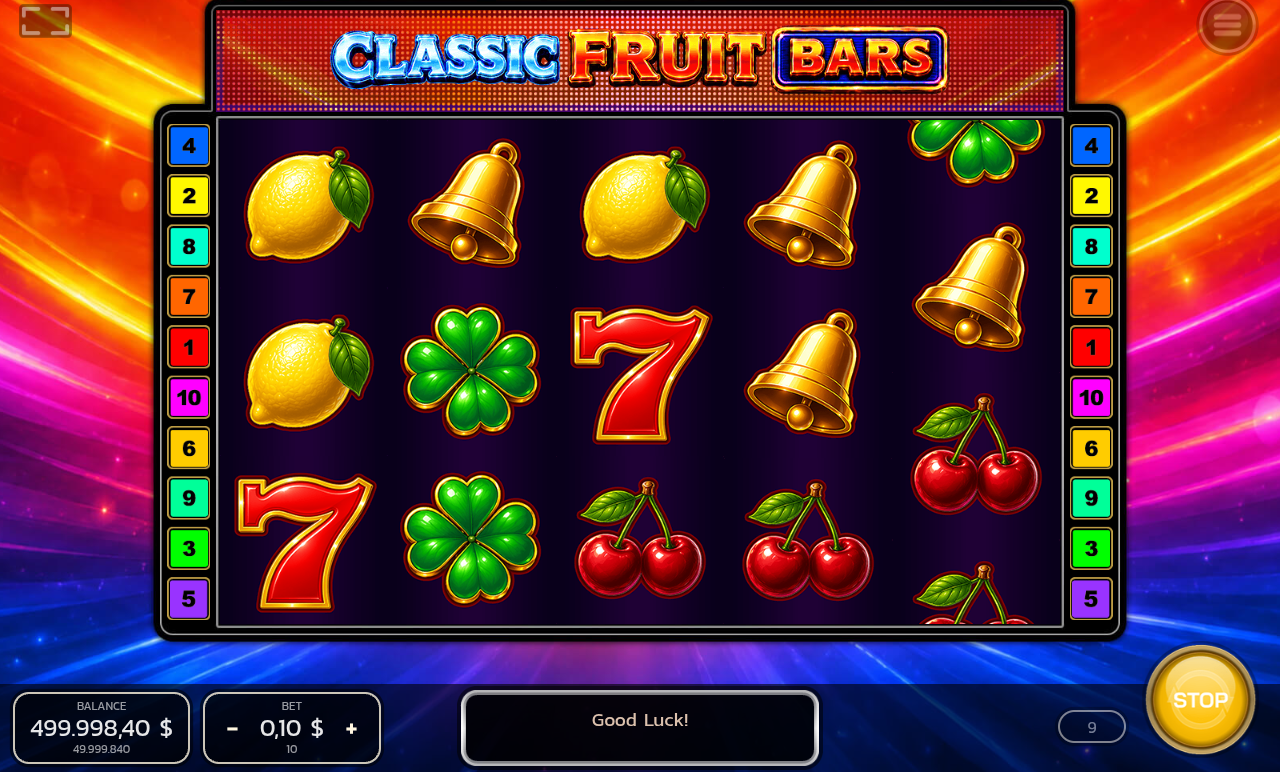 Classic Fruit Bars gameplay