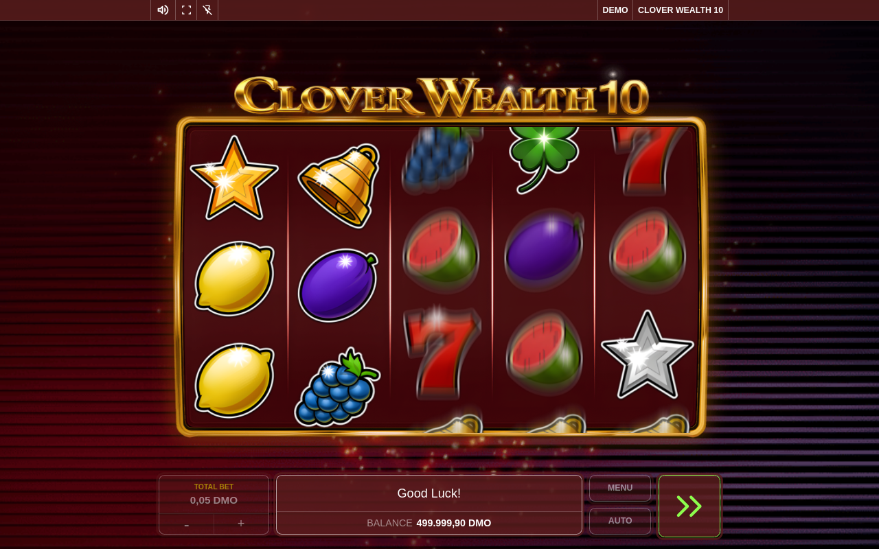 Clover Wealth 10 expanding wild on reels 2 and 4