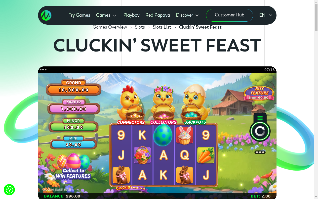 Cluckin’ Sweet Feast gameplay