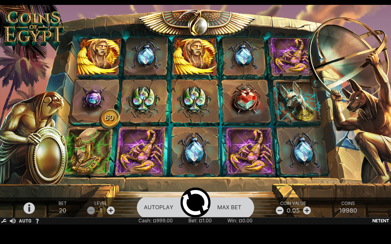 Coins of Egypt gameplay
