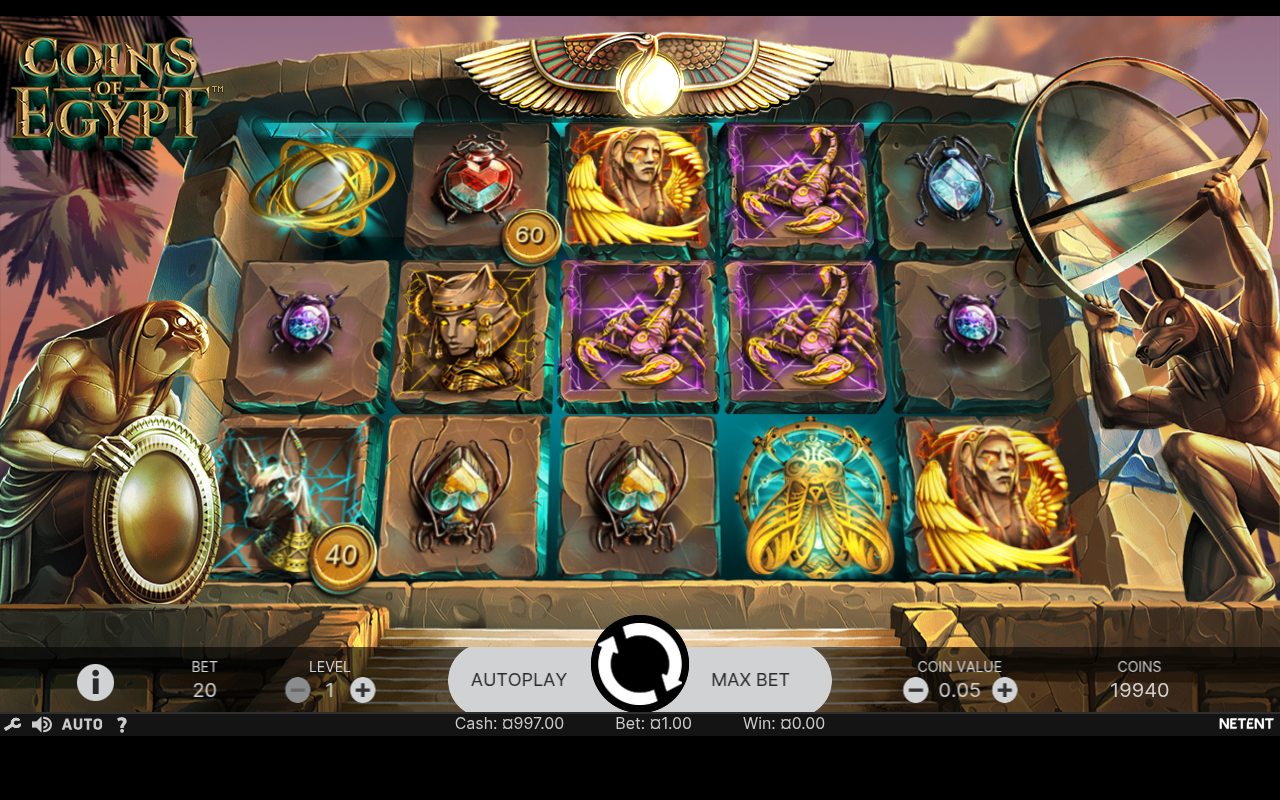 Coins of Egypt base game