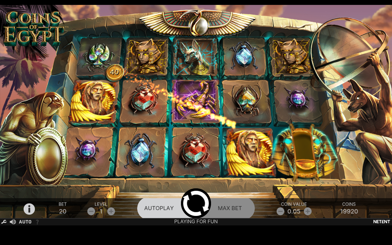 Coins of Egypt gameplay