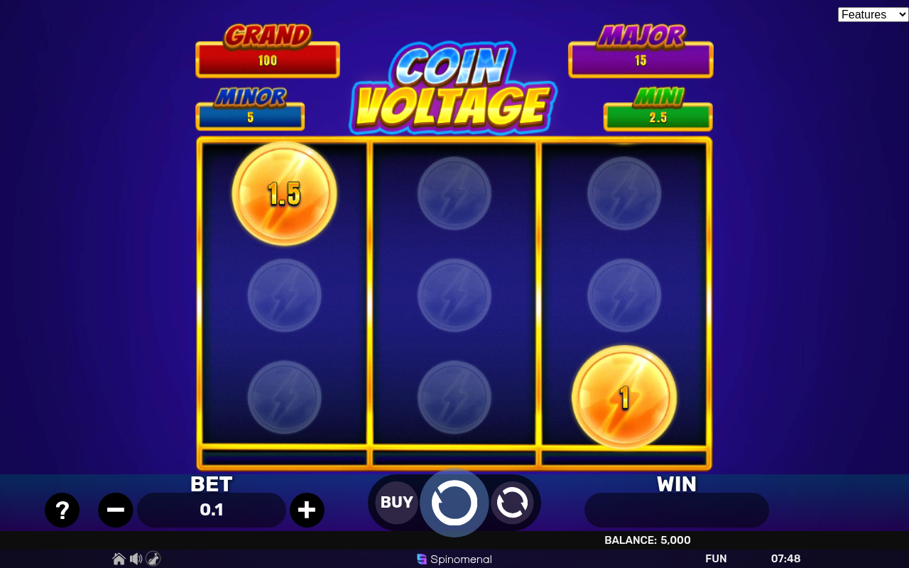 Coin Voltage - Bonus Flash 3x3 base game