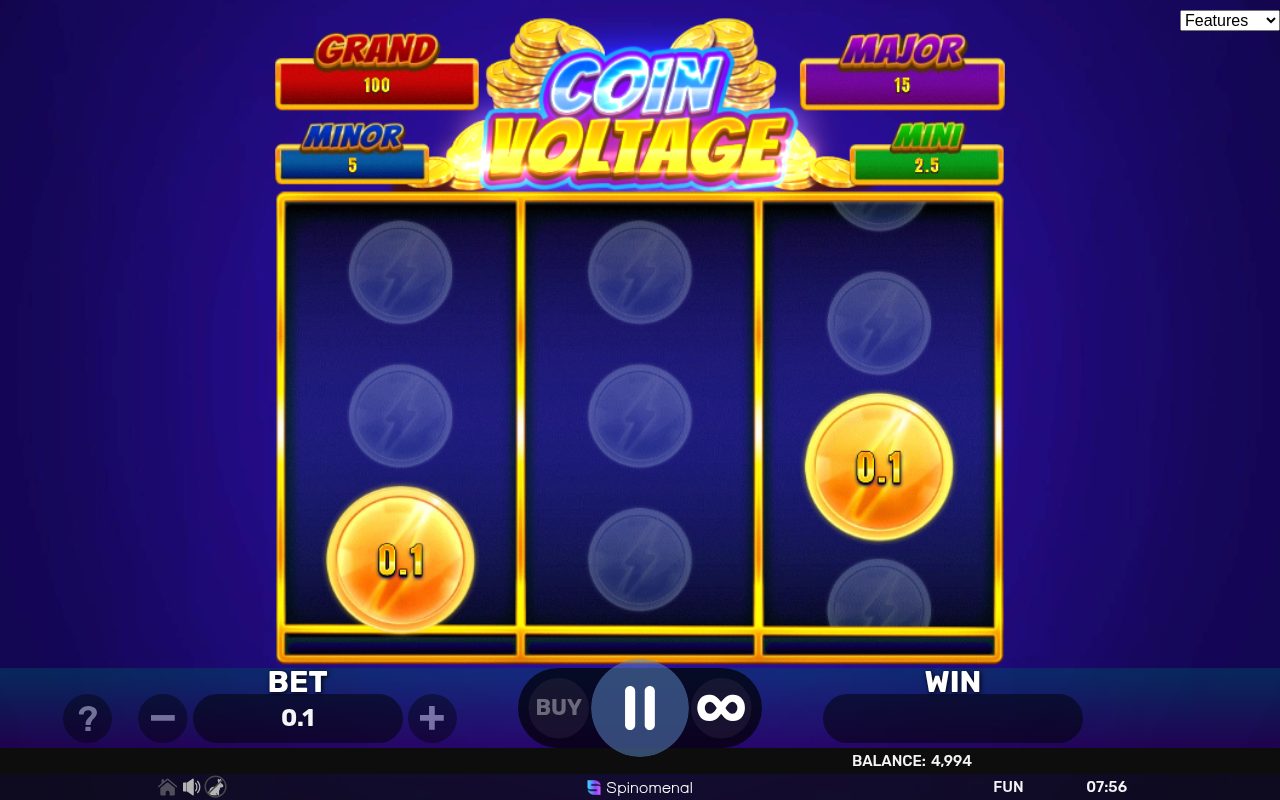 Coin Voltage - Bonus Flash 3x3 gameplay