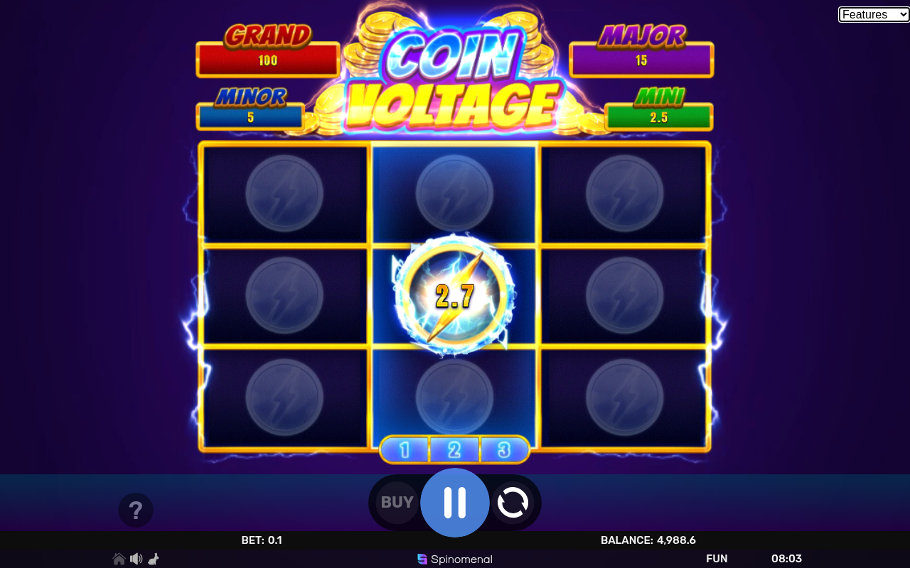 Coin Voltage - Bonus Flash 3x3 gameplay