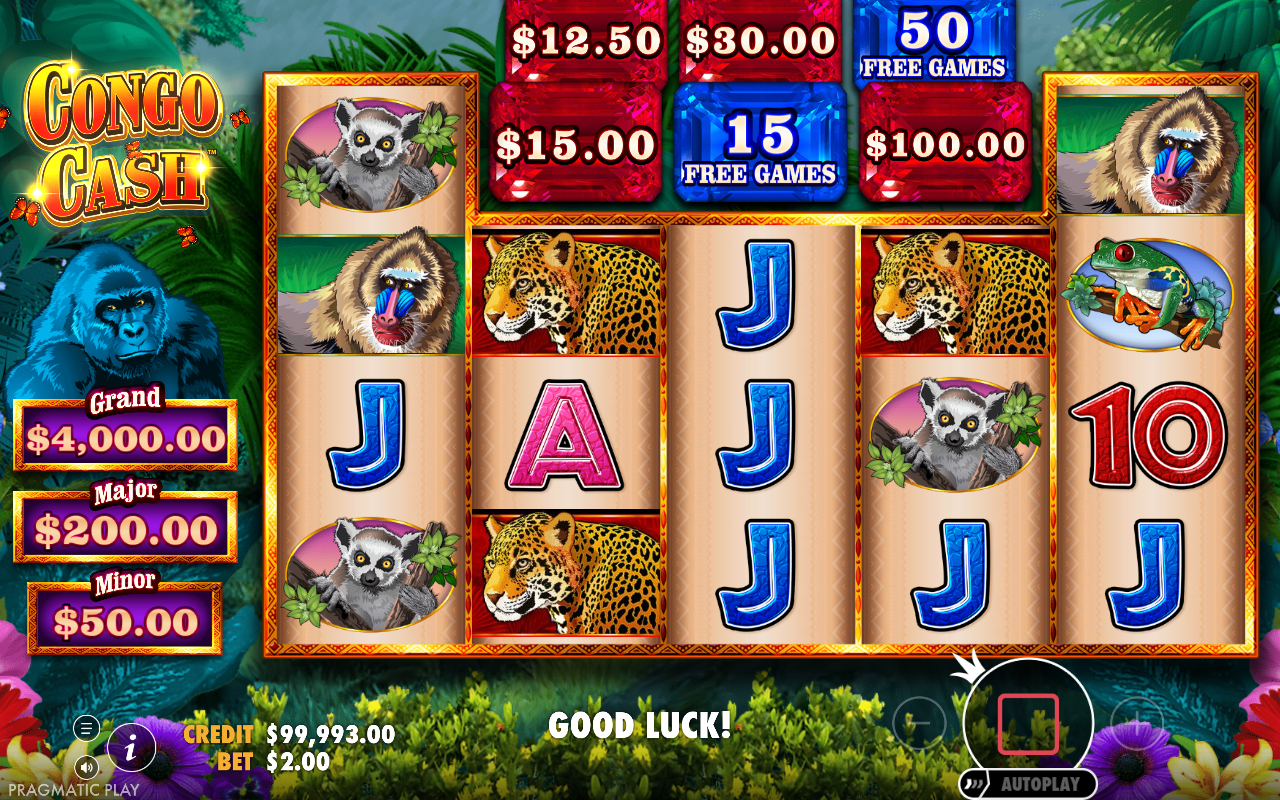 Congo Cash gameplay