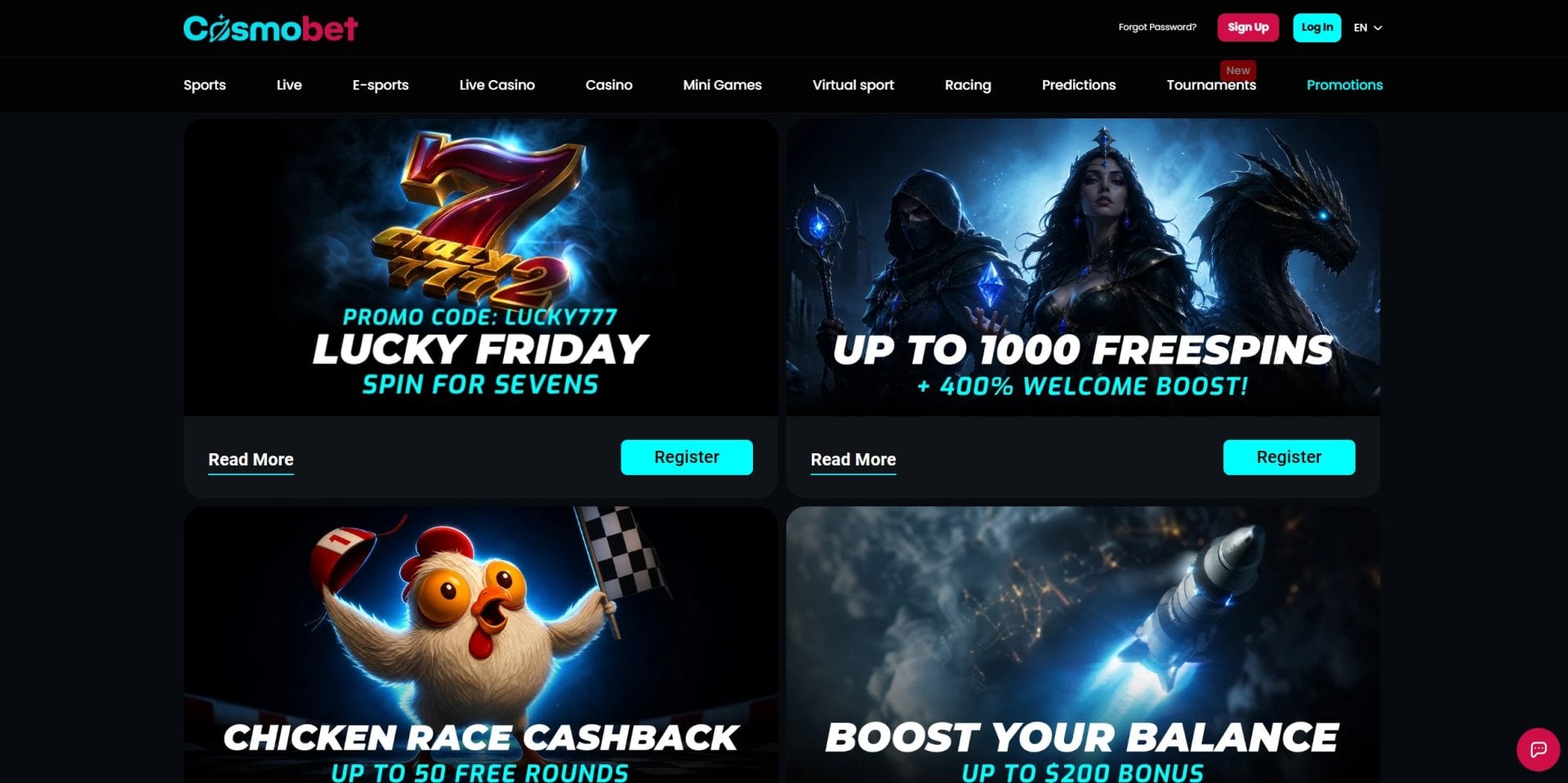 Cosmobet Ongoing Promotions