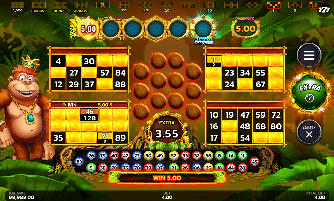 Crazy Monkey Ultra Link&Win base game