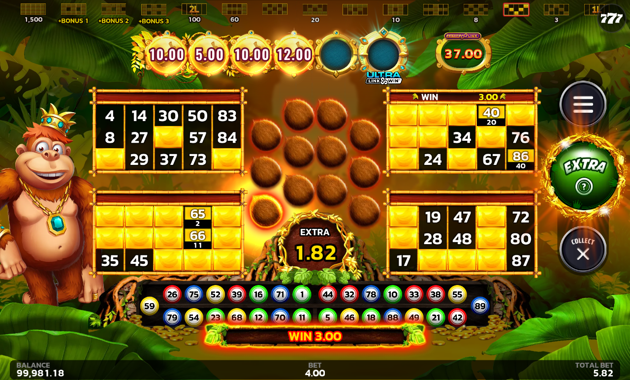 Crazy Monkey Ultra Link&Win gameplay