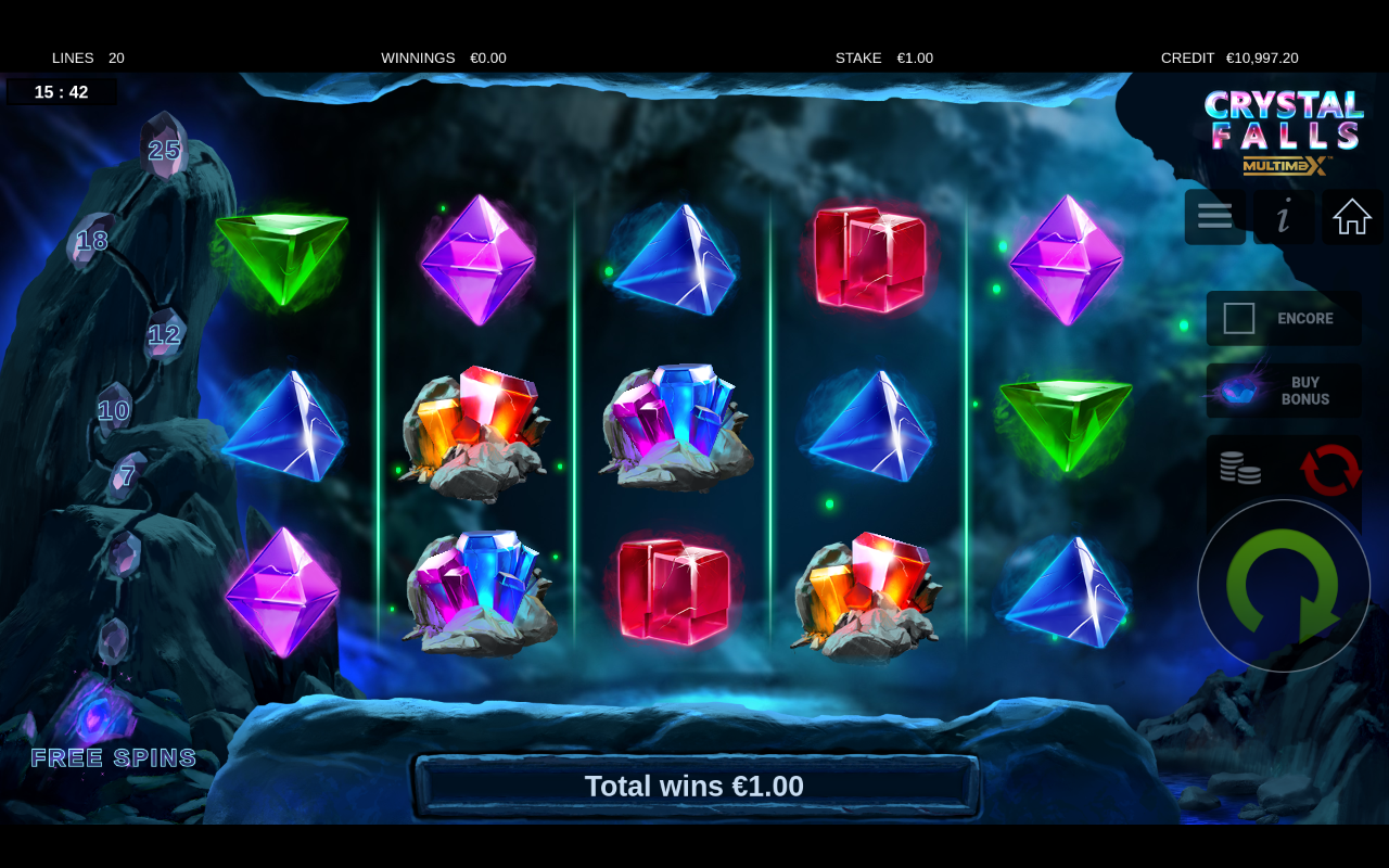 Crystal Falls MultiMax gameplay