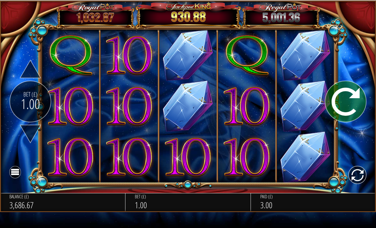 Diamond Jackpots gameplay