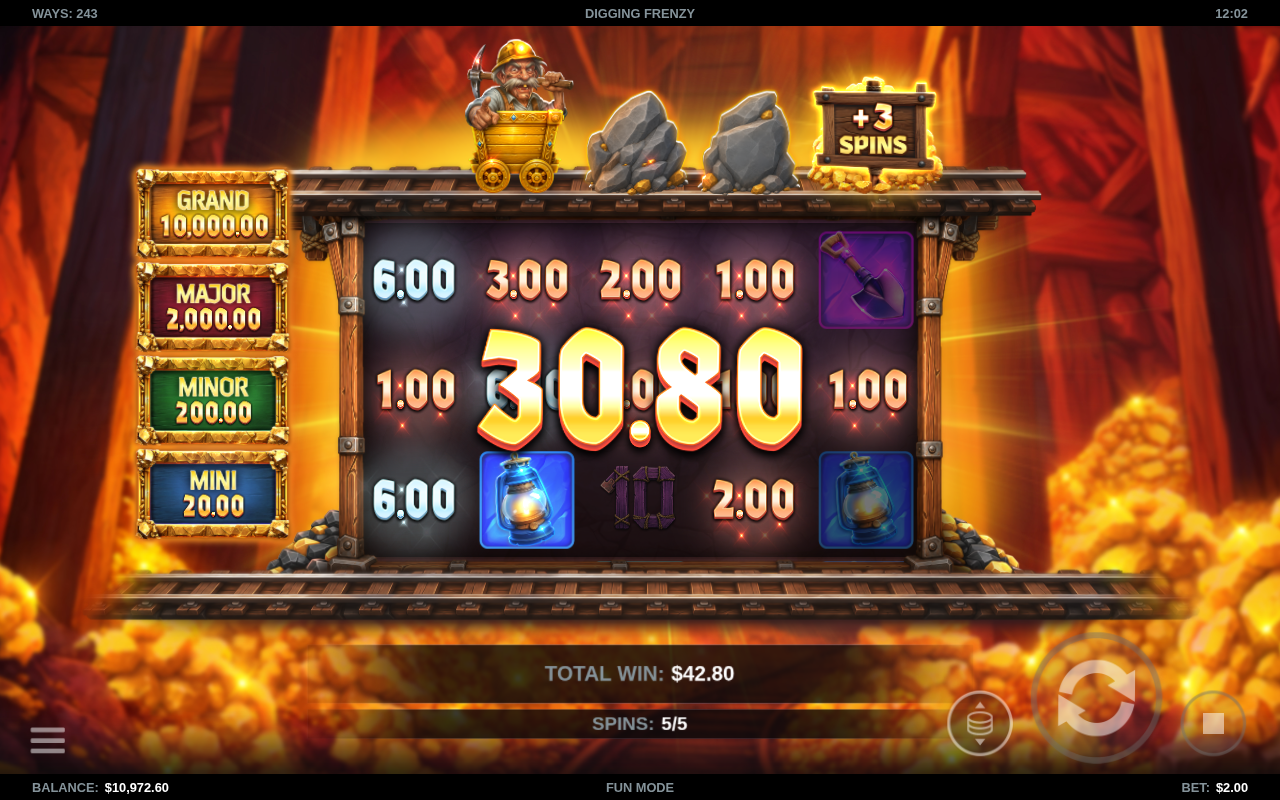 Digging Frenzy gameplay