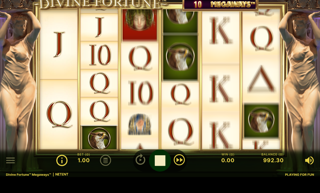 Divine Fortune Megaways gameplay