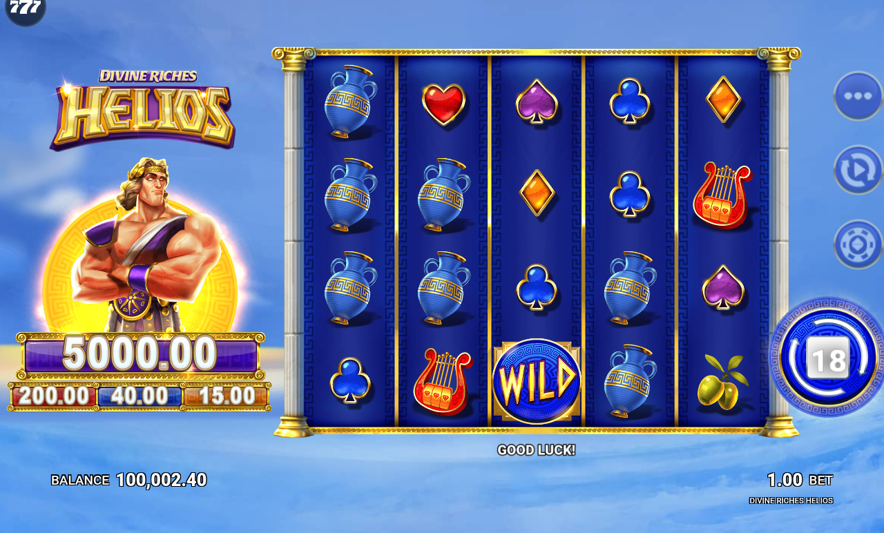 Divine Riches Helios gameplay